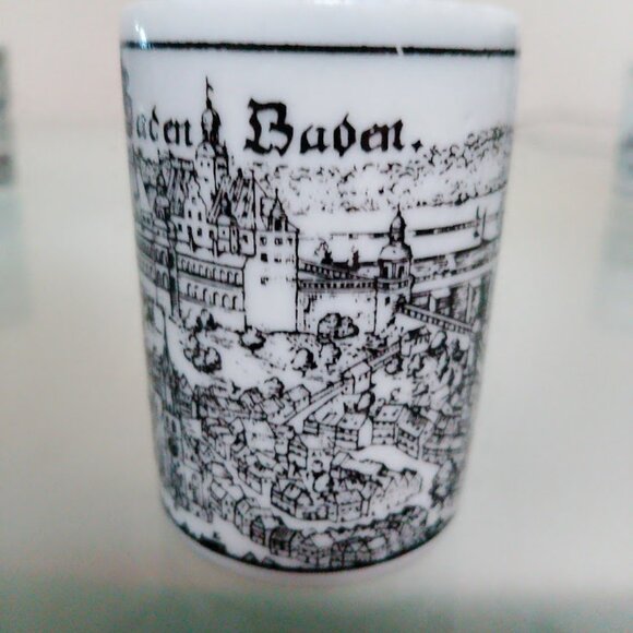 Altenkunstadt Porcelain set of 6 German shot glasses - VINTAGE - Picture 6 of 15